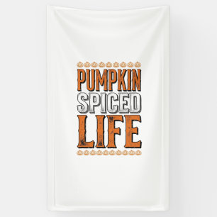 Pompoen gekruid leven vintage Halloween-typografie Spandoek