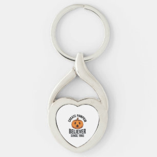 Pompoen Gelovige Sinds 1966 Vintage Halloween Ontw Sleutelhanger