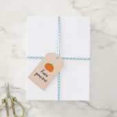 Pompoen gepersonaliseerd cadeaulabel (Met Touw)