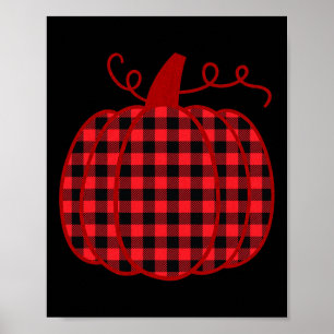 Pompoen geruite print voor Thanksgiving dankbare s