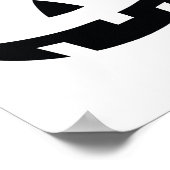  pompoen gezicht Jackolantern Jack O lantaarn H Poster (Hoek)