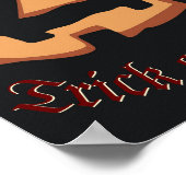 Pompoen gezicht voor Halloween Poster (Hoek)