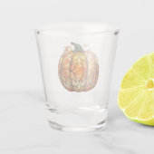 Pompoen Glas in lood Shot Glass (Achterkant)