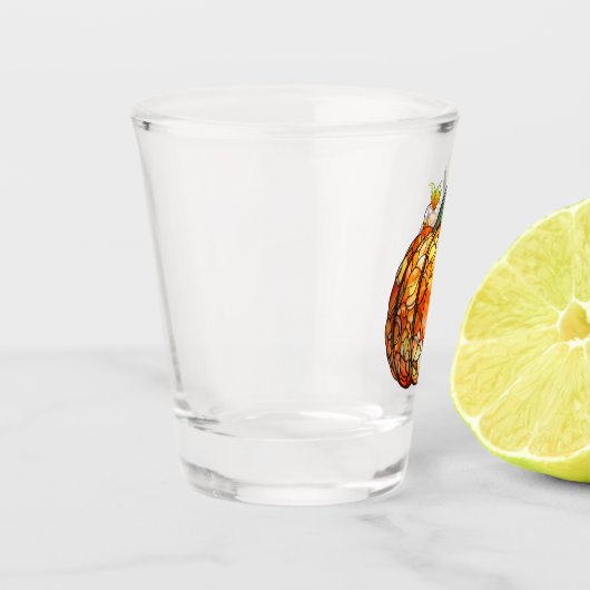 Pompoen Glas in lood Shot Glass (Links)