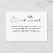 Pompoen Groene Baby Shower Envelop Kaarten (Voorkant)