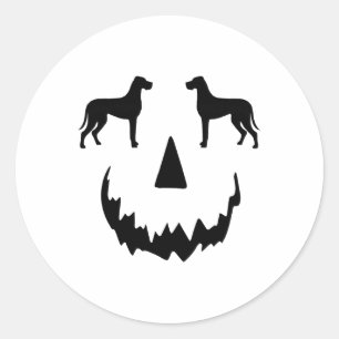 Pompoen Grote Deen Halloween Ronde Sticker