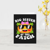 pompoen grote zus van de patch grappige halloween  kaart (Gele Bloem)