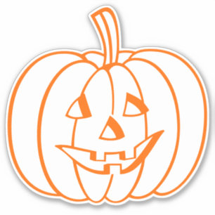 Pompoen Halloween 6 "x6" Custom-Cut Vinyl Stickers