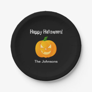 Pompoen Halloween Feest Papieren Borden Bordje