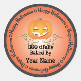 Pompoen Halloween Gebakken door Sticker