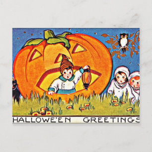 pompoen Halloween Groeten Feestdagenkaart