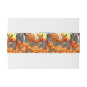 Pompoen halloween jack o lantaarn oranje pompoenen uitnodigingen wikkel (Achterkant Voorbeeld)