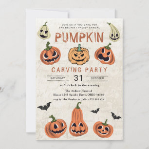 POMPOEN Halloween Kaart