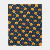 Pompoen Halloween Naadloos Patroon Fleece Deken (Voorkant)