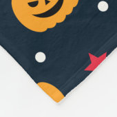 Pompoen Halloween Naadloos Patroon Fleece Deken (Hoek)