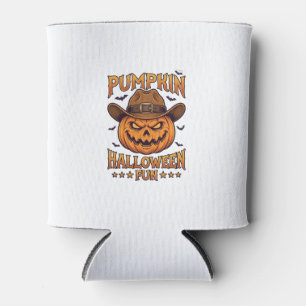 Pompoen Halloween Pret Jack Lantern Cowboy Hoed Vl Blikjeskoeler