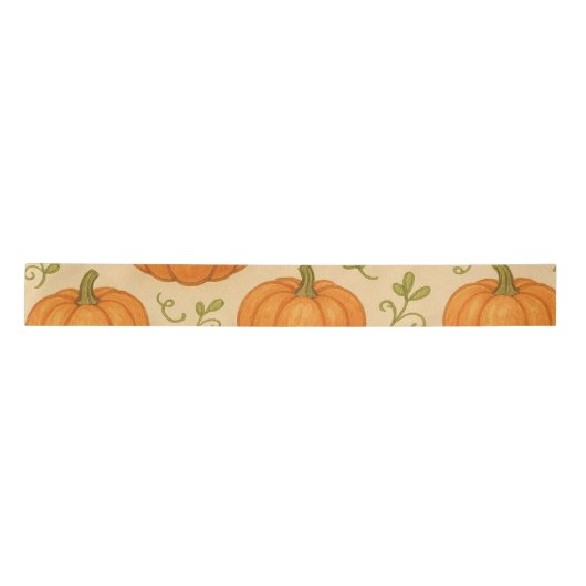 Pompoen Halloween Ribbon – Schattigee Herfst Gift  Lint (Voorkant)