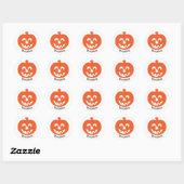 Pompoen Halloween Sticker (Vel)