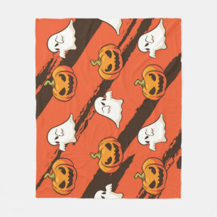 Pompoen Halloween thema, naadloos patroon. Fleece Deken