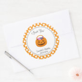 Pompoen Halloween Verjaardag Dank u Sticker (Envelop)