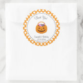 Pompoen Halloween Verjaardag Dank u Sticker (Tas)