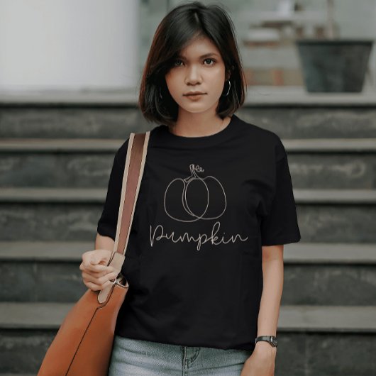 Pompoen Hand getrokken T-shirt