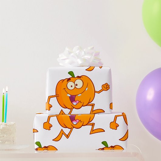 Pompoen hardlopen cadeaupapier