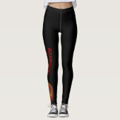 Pompoen, hart in de hand leggings (Voorkant)