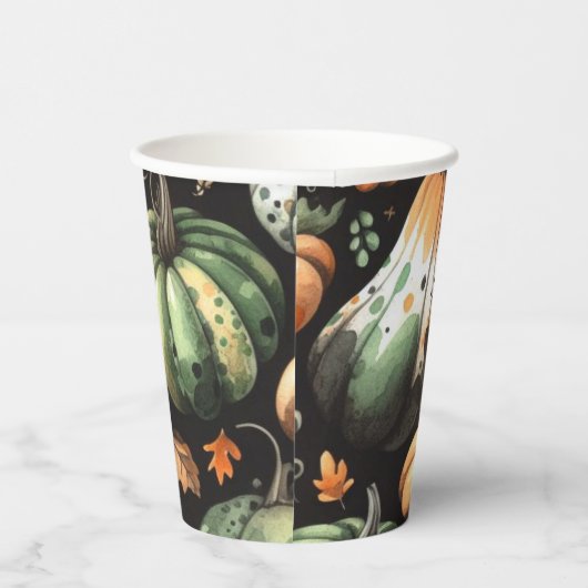 Pompoen Helloween inpakpapier vellen Papieren Bekers (Rechts)