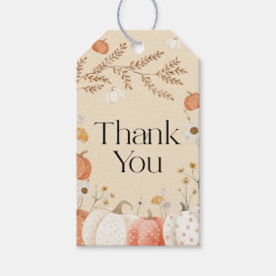 Pompoen Herfst Baby Shower Bedankkaartjes Cadeaulabel