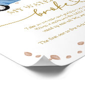 Pompoen Herfst Baby shower Mijn Water Broke Game Poster (Hoek)