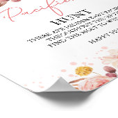 Pompoen Herfst Baby shower Pacifier Hunt Sign Poster (Hoek)