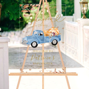 Pompoen Herfst Baby Shower Welkom Bord