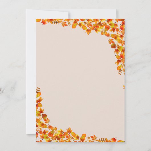 Pompoen Herfst Baby Voorspellingen Advies Spelkaar Kaart (Achterkant)