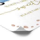 Pompoen Herfst Baby's zijn Sweet Sign Poster (Hoek)