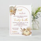 Pompoen Herfst Bruids Douche Uitnodiging (Staand voorkant)