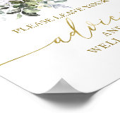 Pompoen Herfst Bruidsuitnodiging Advies Wensen Bor Poster (Hoek)