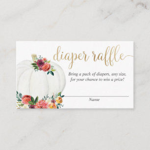 Pompoen herfst floraal sekseneutraal luiderverkeer informatiekaartje