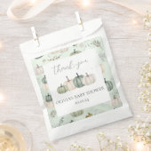 Pompoen Herfst Groen Baby shower Favor Bag Bedankzakje (Geknipt)