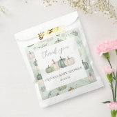 Pompoen Herfst Groen Baby shower Favor Bag Bedankzakje (Gezegeld)