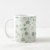 Pompoen Herfst Groen Thanksgiving Diner Koffiemok (Links)