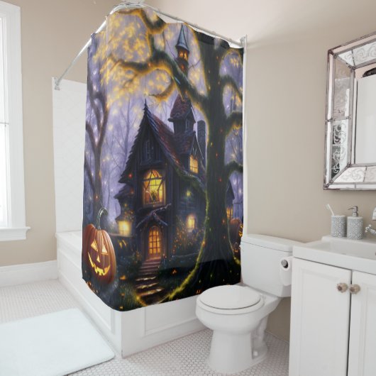 pompoen/herfst/herfst/Halloween Douchegordijn (In situ)