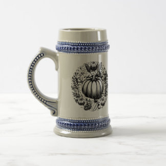 Pompoen Herfst Oogst Stein Bierpul