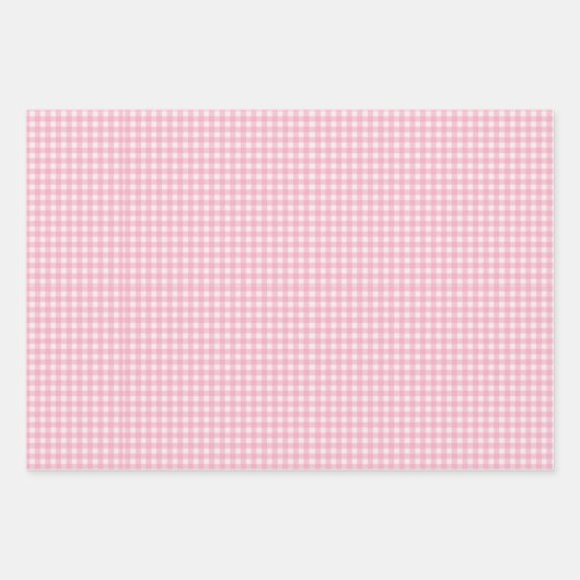Pompoen Herfst Roze Plaid Baby shower Inpakpapier Vel (Voorkant 2)