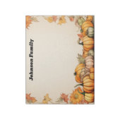 Pompoen Herfst thema Notitieblok (Gedraaid)
