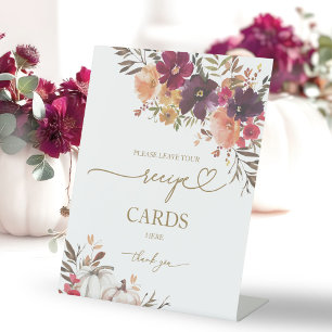 Pompoen Herfst Vrijgezellenfeest Recept Kaart Teke Reclamebord Met Voetstuk