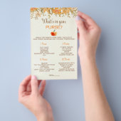 Pompoen Herfst Wat Zit Er In Je Tas Baby Shower Sp Flyer (Hand)