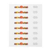 Pompoen, herfstbladeren en acron Thanksgiving (Vel)