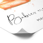 Pompoen herfsttaart - baby's zijn zoete poster (Hoek)