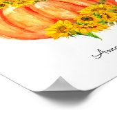 Pompoen Hij of zij maakt Poster bekend (Hoek)